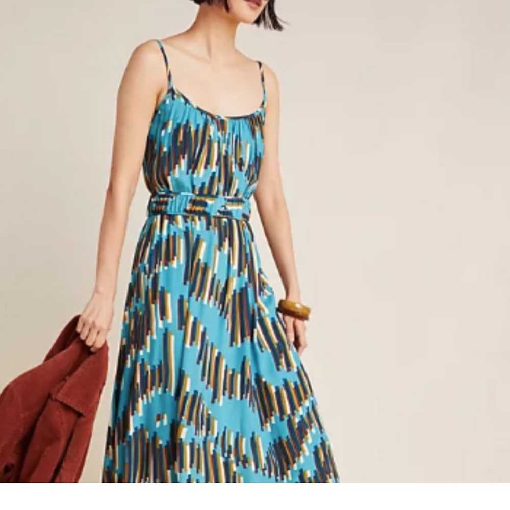 Anthropologie Corey Lynn Calter Carreaux Midi Dress